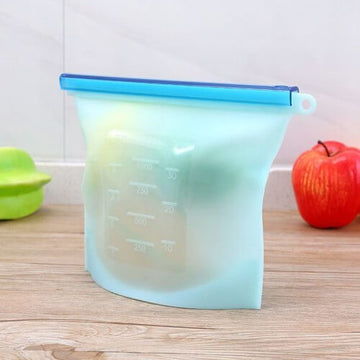 silicone reusable food storage bags