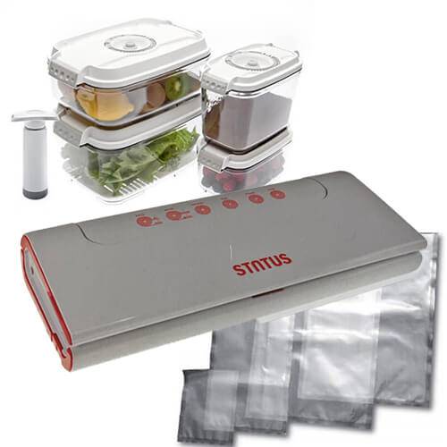 food vacuum sealers Australia-Mixed Starter Pack Vacuum Sealer Bags And Canisters