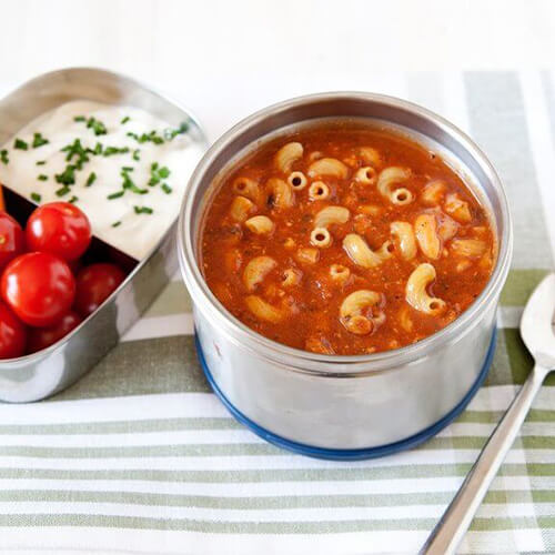 how to vacuum pack warm food for lunch