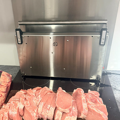 Preservac VacBloke vacuum sealer storage on bench