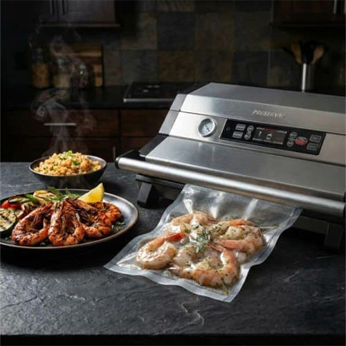 Preservac VacBloke food vacuum sealer vacuum sealing prawns
