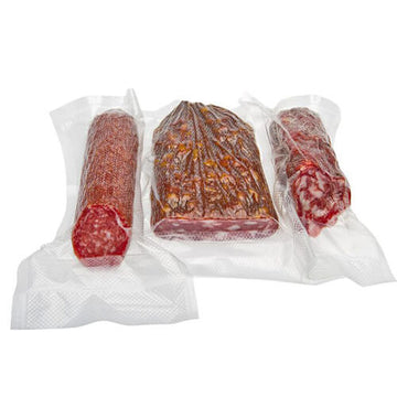 food vacuum sealing bags and rolls for salami and deli food